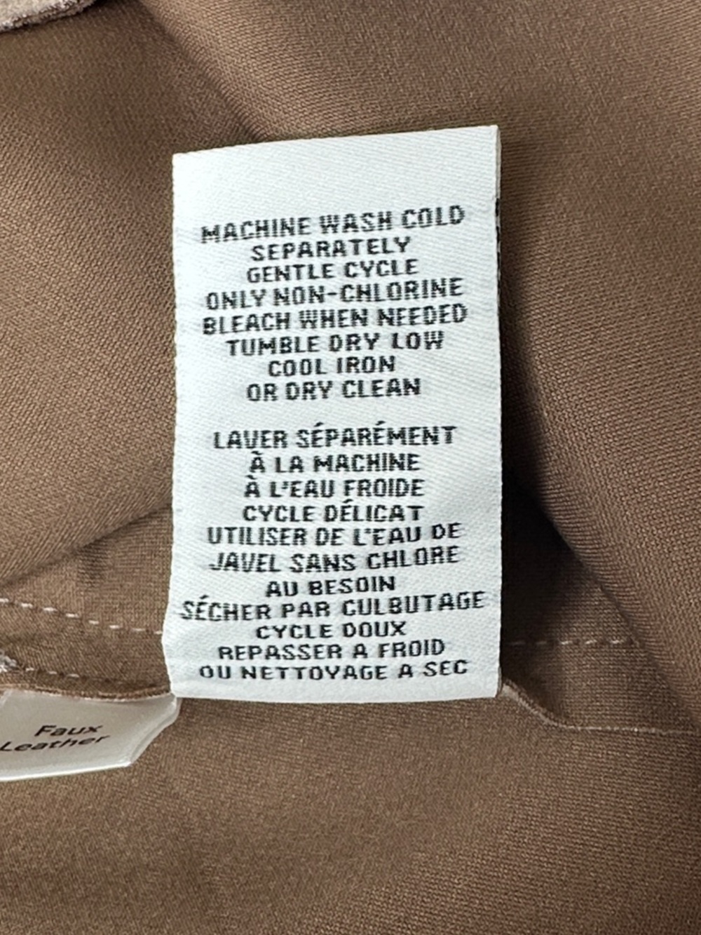 Magaschoni Women's Belted Faux‎ Leather Suede Hip Length Trench Coat Size Large - Picture 10 of 13